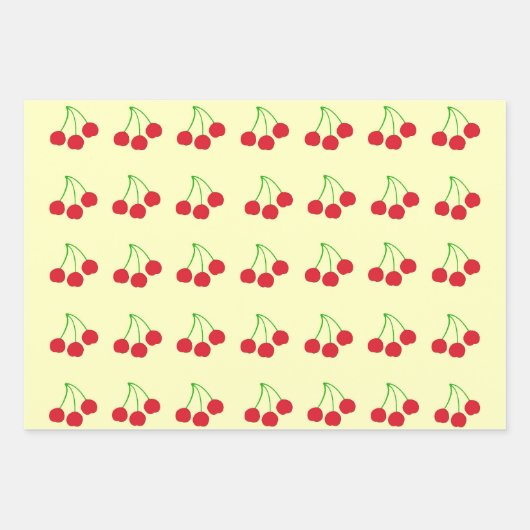 Verpackungspapier Cherries Multipack (drei Blätter (Vorderseite 2)
