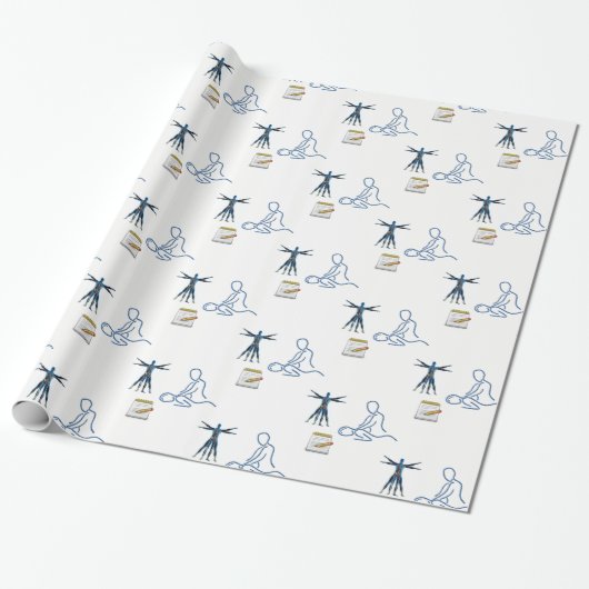 Verpackungspapier Chiropraktor Geschenkpapier (Ungerollt)