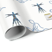 Verpackungspapier Chiropraktor Geschenkpapier (Rolleneckpunkt)