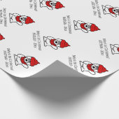 Verpackungspapier des Babys personalisiertes 1. Geschenkpapier (Ecke)