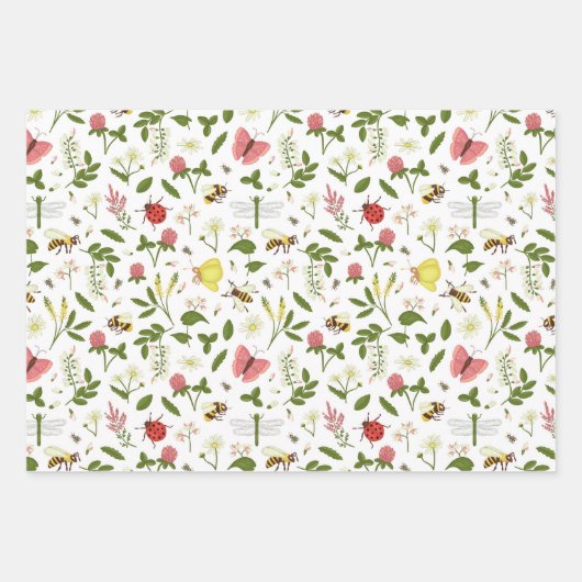 Verpackungspapier für Bienen und Bugs Geschenkpapier Set (Vorderseite 3)