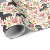 Verpackungspapier für Dackeln Geschenkpapier (Rolleneckpunkt)