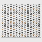 Verpackungspapier für französische Bullhunde - nie Geschenkpapier (Flach)