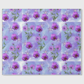 Verpackungspapier für lila Blume Geschenkpapier (Flach)