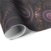 Verpackungspapier für lila Fraktal Geschenkpapier (Rolleneckpunkt)