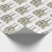 Verpackungspapier für Vintage Bücher Geschenkpapier (Ecke)