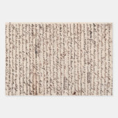 Verpackungspapier für Vintage Bücher und Briefe Geschenkpapier Set (Vorderseite 2)