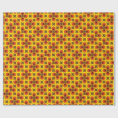 Verpackungspapier für Vintagen 70er Geschenkpapier (Flach)