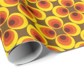 Verpackungspapier für Vintagen 70er Geschenkpapier (Rolleneckpunkt)