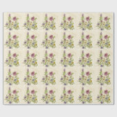 Verpackungspapier für wild lebende Wildblumen Geschenkpapier (Flach)