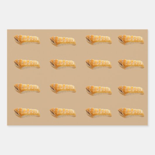 Verpackungspapier für Wurst Geschenkpapier Set (Vorderseite)