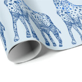 Verpackungspapier Giraffen Zeichnend Geschenkpapier (Rolleneckpunkt)
