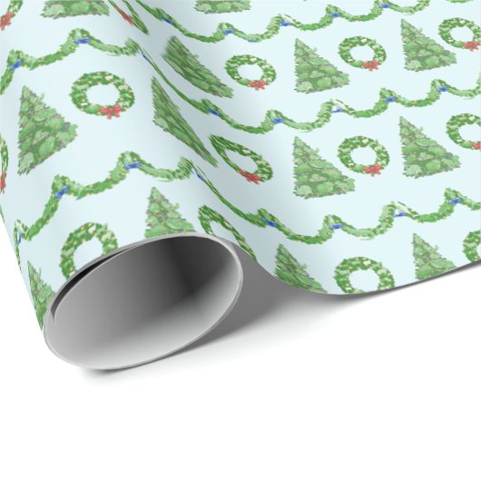 Verpackungspapier Hidden Animals Holiday Geschenkpapier (Rolleneckpunkt)