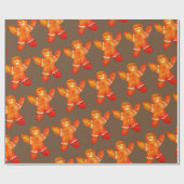 Verpackungspapier Lebkuchen Zeichnend Cookies Geschenkpapier (Flach)