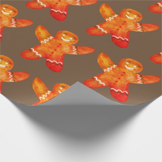 Verpackungspapier Lebkuchen Zeichnend Cookies Geschenkpapier (Ecke)