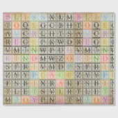 Verpackungspapier mit motivierend Wörtern Geschenkpapier (Flach)