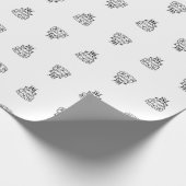 Verpackungspapier-Torte - Minimalistischer Geburts Geschenkpapier (Ecke)
