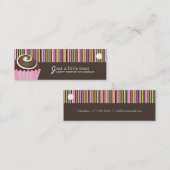 Verpackungstags für Bäckerei Mini Visitenkarte (Vorne/Hinten)