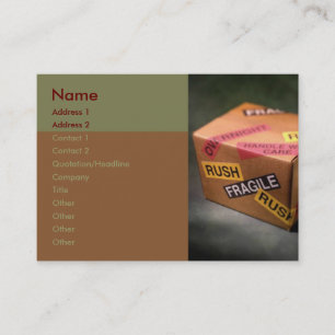 VerpackungsVisitenkarte Visitenkarte