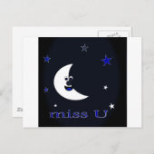 verpassen postkarte (Vorne/Hinten)