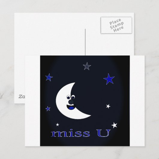 verpassen postkarte (Vorne/Hinten)