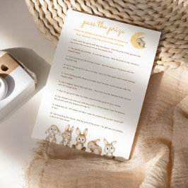 Verpassen Sie das Baby Shower Game - Bunny Rabbit