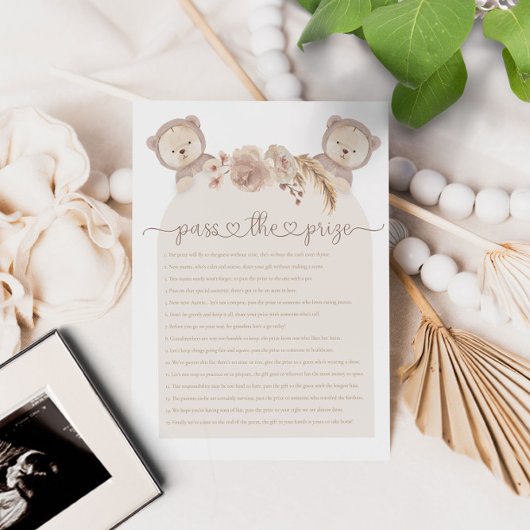 Verpassen Sie das Twins Teddy Bear Baby Shower Gam