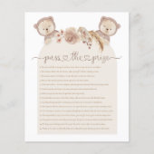 Verpassen Sie das Twins Teddy Bear Baby Shower Gam (Vorderseite)