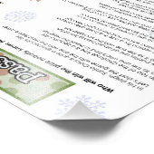 Verpassen Sie das Weihnachtsfeierspiel des Preises Fotodruck (Ecke)