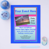 Verpassen Sie den Flyer nicht - blau (Einzeln)