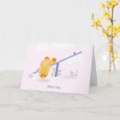 Verpassen Sie Ihre Niedlichen Kinder Freunde denke Karte (Gelbe Blume)