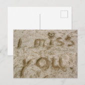 Verpassen Sie nicht, dass Sie Sand geschrieben hab Postkarte (Vorne/Hinten)