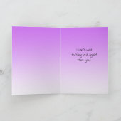 Verpassen Sie sich, soziale Distanz zu isolieren Karte (Innenseite)