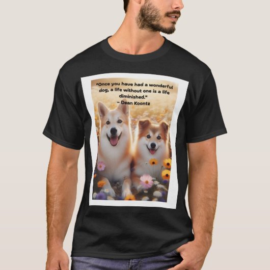 "Verpfändete Unternehmen - Corgi and Quote" T-Shirt (Vorderseite)