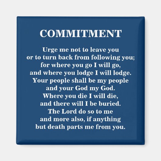 VERPFLICHTUNG - 1118 MAGNET (Vorne)