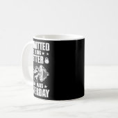 Verpflichtung, besser zu sein als gestern Weightli Kaffeetasse (Vorderseite Links)