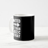 Verpflichtung, besser zu sein, als ich gestern war kaffeetasse (Vorderseite Links)
