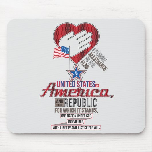 Verpflichtung der USA zur gegenseitigen Anerkennun Mousepad (Vorne)