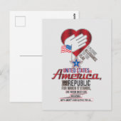 Verpflichtung der USA zur gegenseitigen Anerkennun Postkarte (Vorne/Hinten)