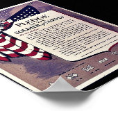 Verpflichtung des Soldaten zur Lieferung Poster (Ecke)