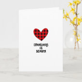 Verpflichtung ist Beängstigend Buffalo Kariert Val Karte (Gelbe Blume)