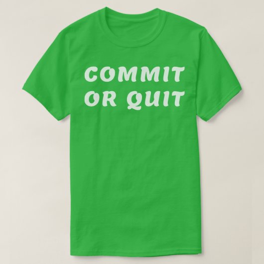 Verpflichtung oder Aufgabe 1 T-Shirt (Design vorne)
