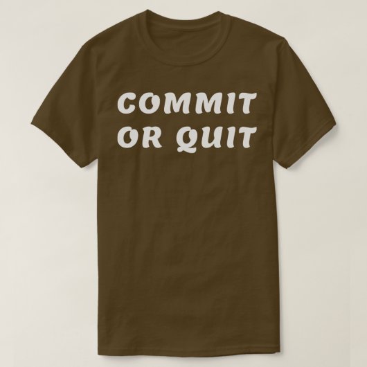 Verpflichtung oder Aufgabe T-Shirt (Design vorne)