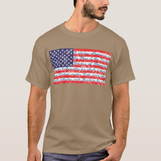 Verpflichtung zur Flagge der Vereinigten Staaten T-Shirt