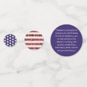 Verpflichtung zur Legitimationsflagge Konfetti (Rückseiten)