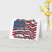 Verpflichtung zur Verbundenheit mit der US-Flagge Karte (Gelbe Blume)