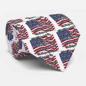 Verpflichtung zur Verbundenheit mit der US-Flagge Krawatte (Gerollt)