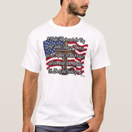 Verpflichtung zur Verbundenheit mit US-Flagge und  T-Shirt