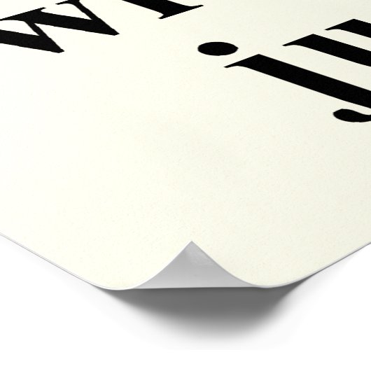 Verpflichtung zur Verbundenheit Poster (Ecke)