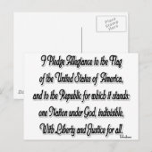 Verpflichtung zur Verbundenheit Postkarte (Vorne/Hinten)